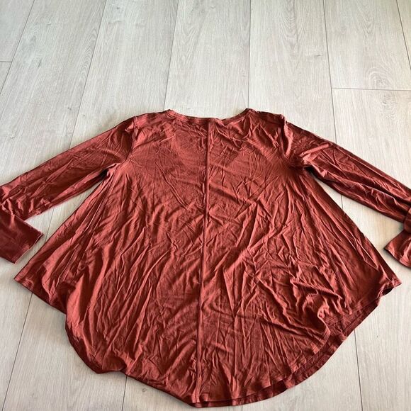 Lululemon Up for Down Time Long Sleeve Dark Terracotta Size Medium - Picture 5 of 8